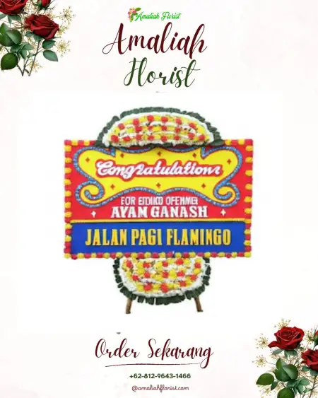Sewa Papan Bunga Gedau